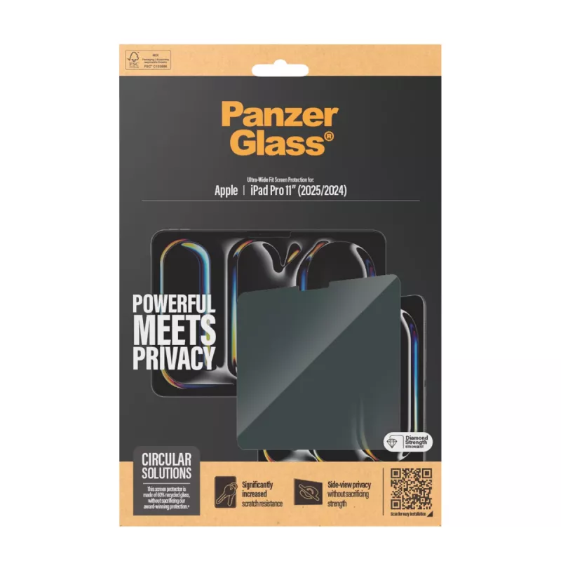 PanzerGlass ® Osłona ekranu prywatności ® iPad Pro 11'' (2024-2025) | Ultra-Wide Fit