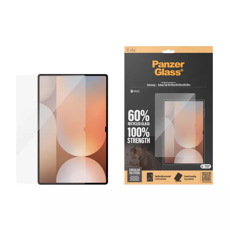 PanzerGlass ® Szkło ochronne Samsung Galaxy Tab S8 Ultra | S9 Ultra | S10 Ultra | Ultra-Wide Fit