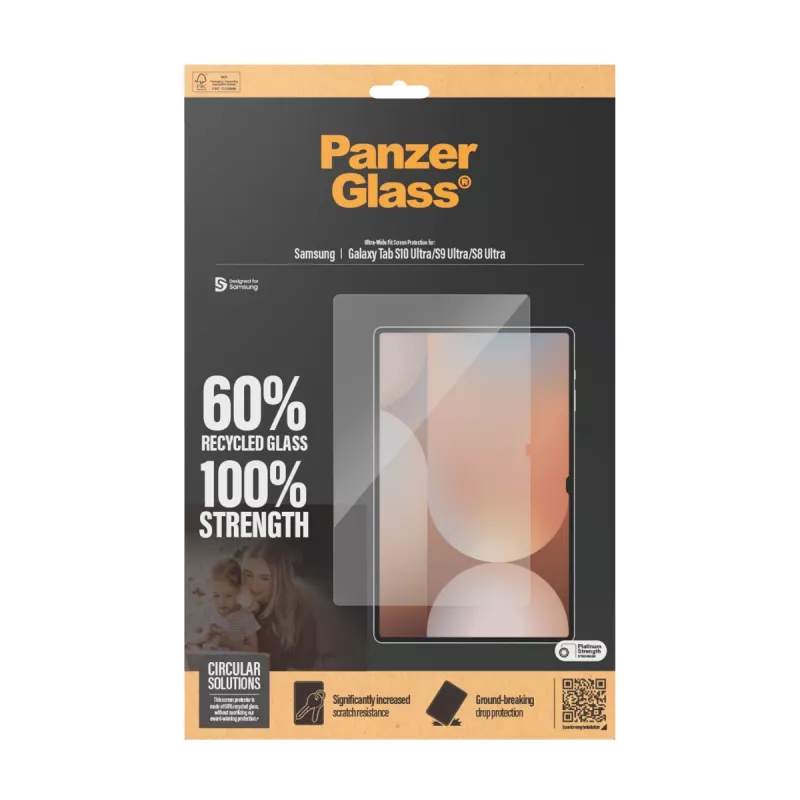 PanzerGlass ® Szkło ochronne Samsung Galaxy Tab S8 Ultra | S9 Ultra | S10 Ultra | Ultra-Wide Fit