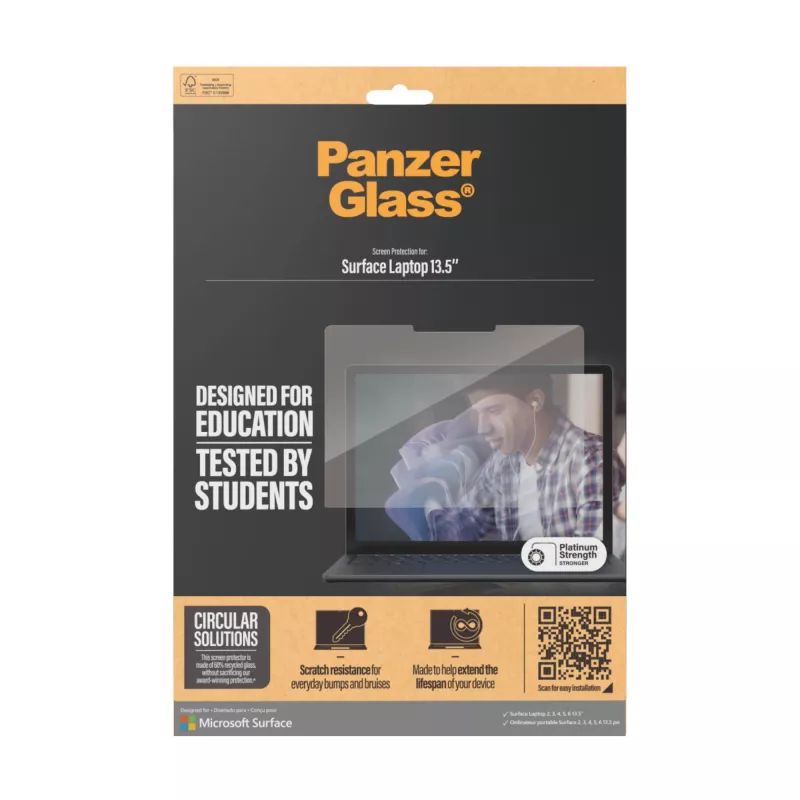 PanzerGlass ® Szkło ochronne Microsoft Surface Laptop 13.5 cala | 6 | 5 | 4 | 3 | 2