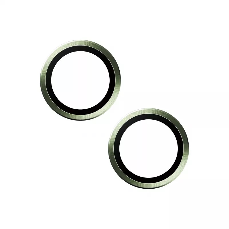 PanzerGlass ® Hoops® Osłona obiektywu aparatu zielona iPhone 15 | 15 Plus