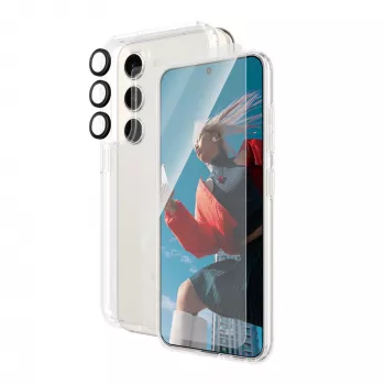 PanzerGlass ® Zestaw 3-w-1 Samsung Galaxy S24 | Ultra-Wide Fit z EasyAligner