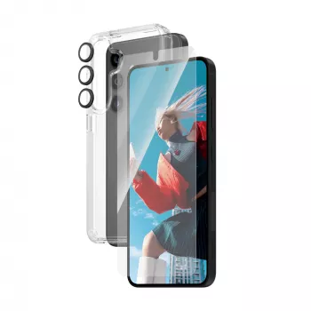 PanzerGlass ® Zestaw 3-w-1 Samsung Galaxy S24 | Ultra-Wide Fit z EasyAligner