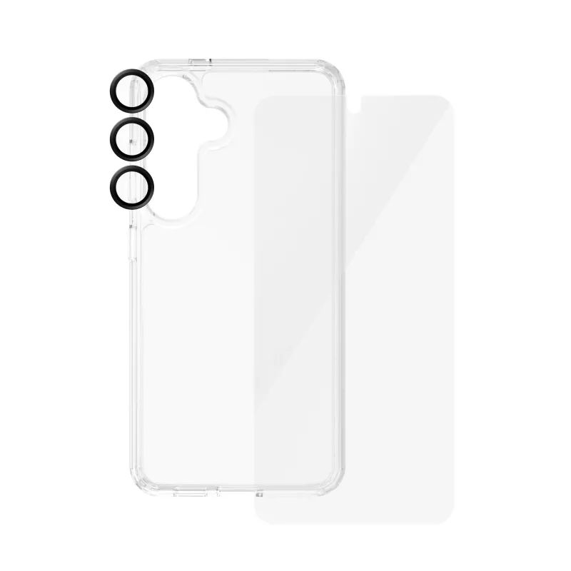 PanzerGlass ® Zestaw 3-w-1 Samsung Galaxy S24 | Ultra-Wide Fit z EasyAligner