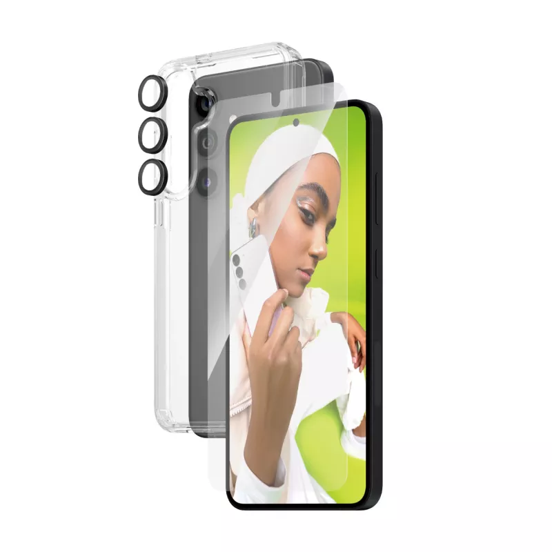 PanzerGlass ® Zestaw 3-w-1 Samsung Galaxy S24+ | Ultra-Wide Fit z EasyAligner