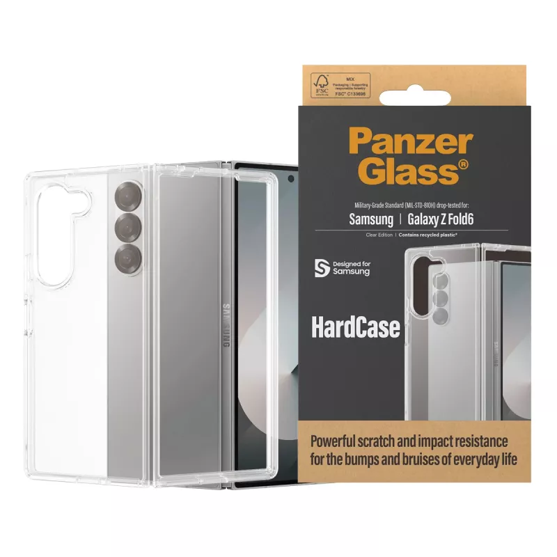 PanzerGlass ® HardCase Transparent Samsung Galaxy Z Fold6, Etui, Samsung, Samsung - Galaxy Z Fold6, Przezroczysty