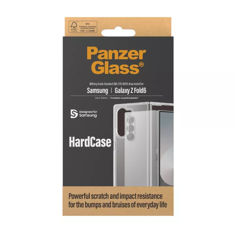 PanzerGlass ® HardCase Transparent Samsung Galaxy Z Fold6, Etui, Samsung, Samsung - Galaxy Z Fold6, Przezroczysty