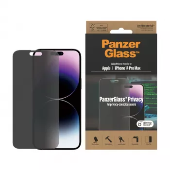 PanzerGlass ® Prywatna folia ochronna na ekran iPhone 14 Pro Max | Classic Fit