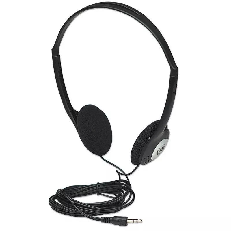 Słuchawki MANHATTAN Stereo 3.5mm czarne