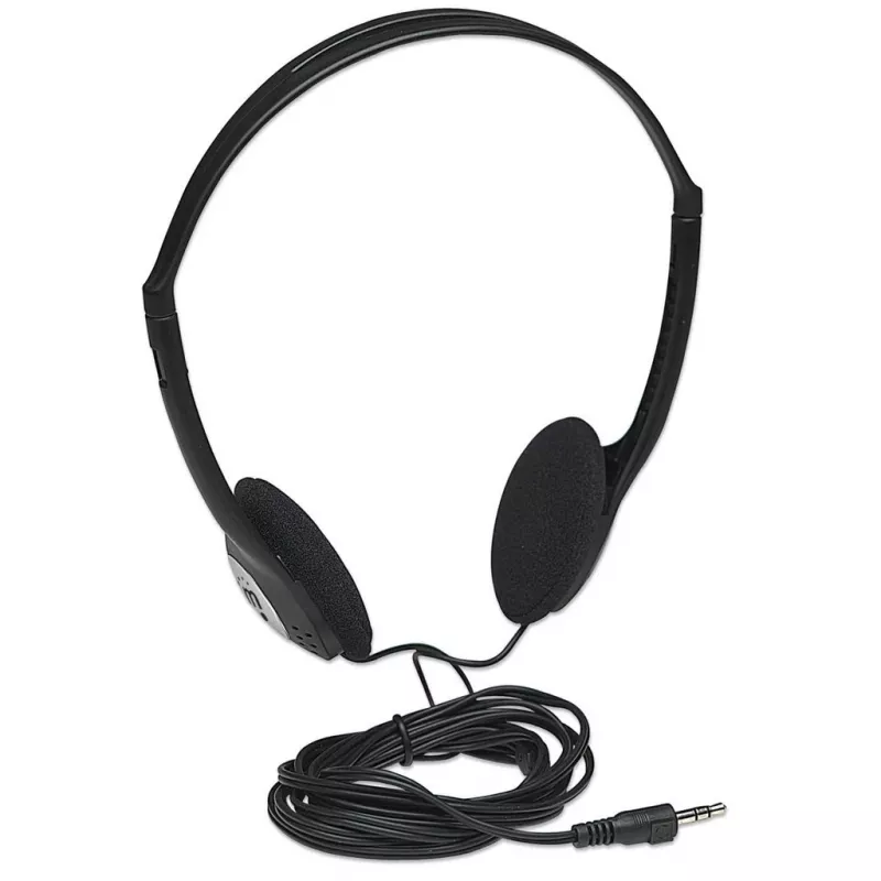 Słuchawki MANHATTAN Stereo 3.5mm czarne