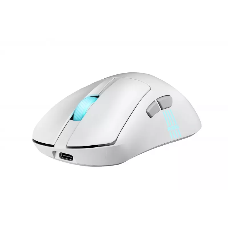 ASUS ROG Keris II Origin WHT mysz do gier Praworęczna RF Wireless + Bluetooth + USB Typ-A Optyczna 42000 DPI