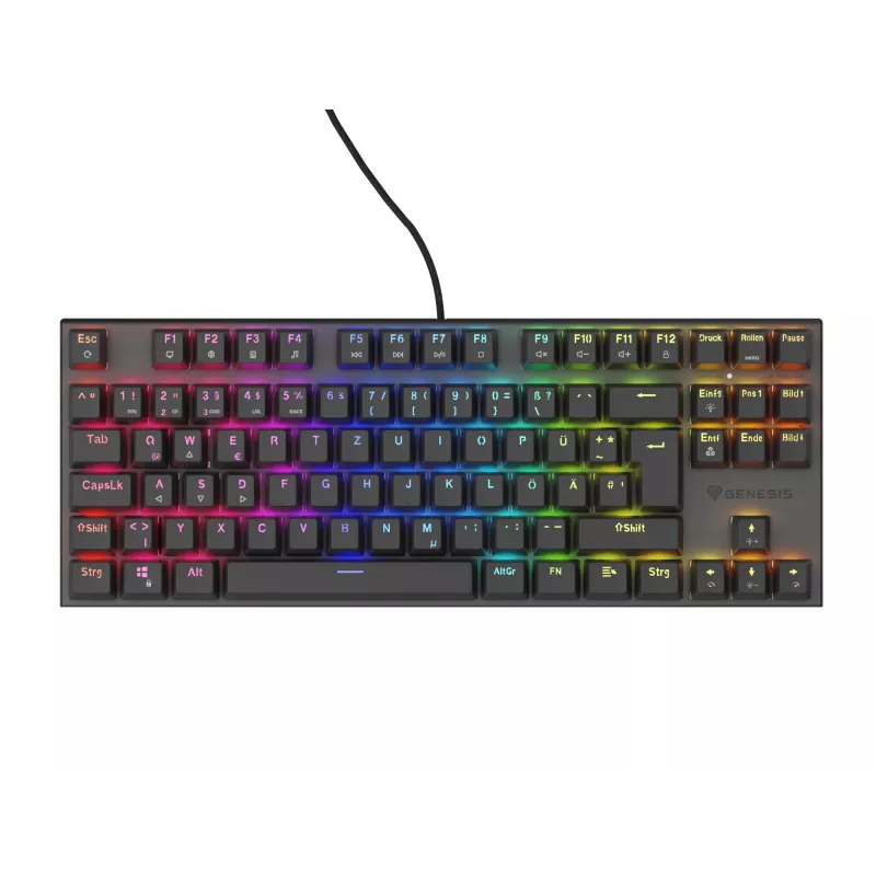 GENESIS NKG-1886 klawiatura Gaming USB QWERTZ Niemiecka Czarna