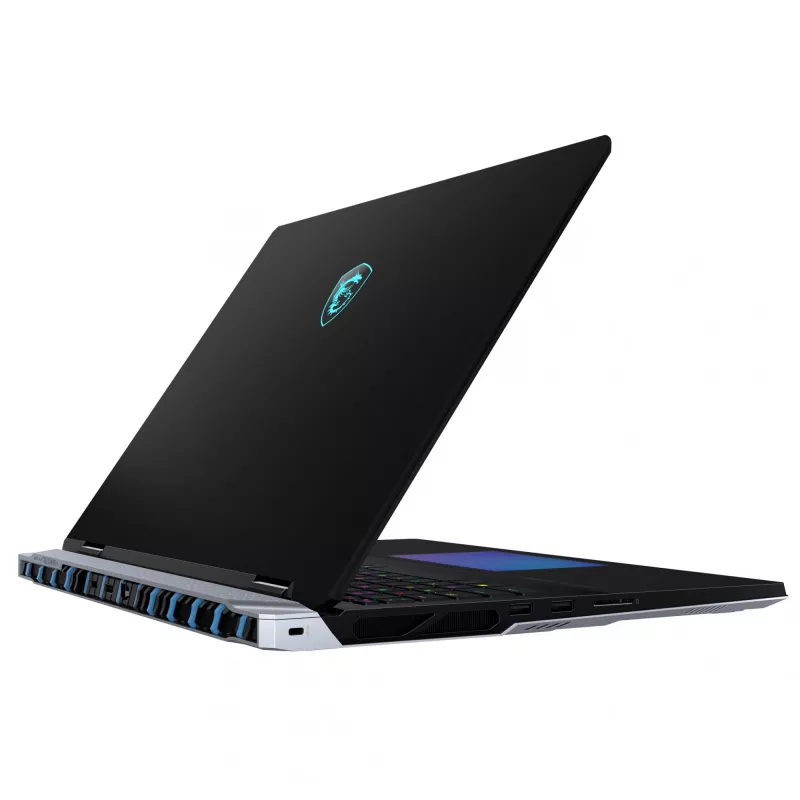 MSI Titan 18 HX AI A2XWIG-073 laptop Intel Core Ultra 9 285HX 45,7 cm (18 cali) UHD+ 64 GB DDR5-SDRAM 6 TB SSD NVIDIA GeForce RTX 5080 Wi-Fi 7 (802.11be) Windows 11 Pro Czarny