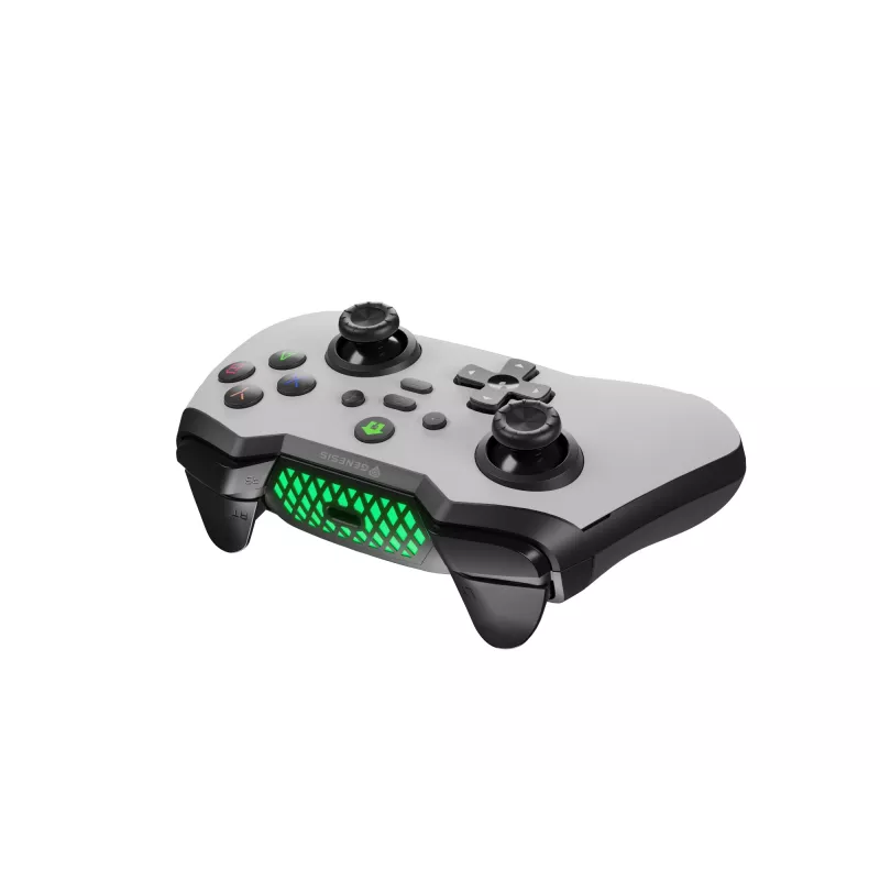 GENESIS Mangan 400 biały Bluetooth Gamepad Analogowy / Cyfrowy Android, MAC, Nintendo Switch, PC, iOS