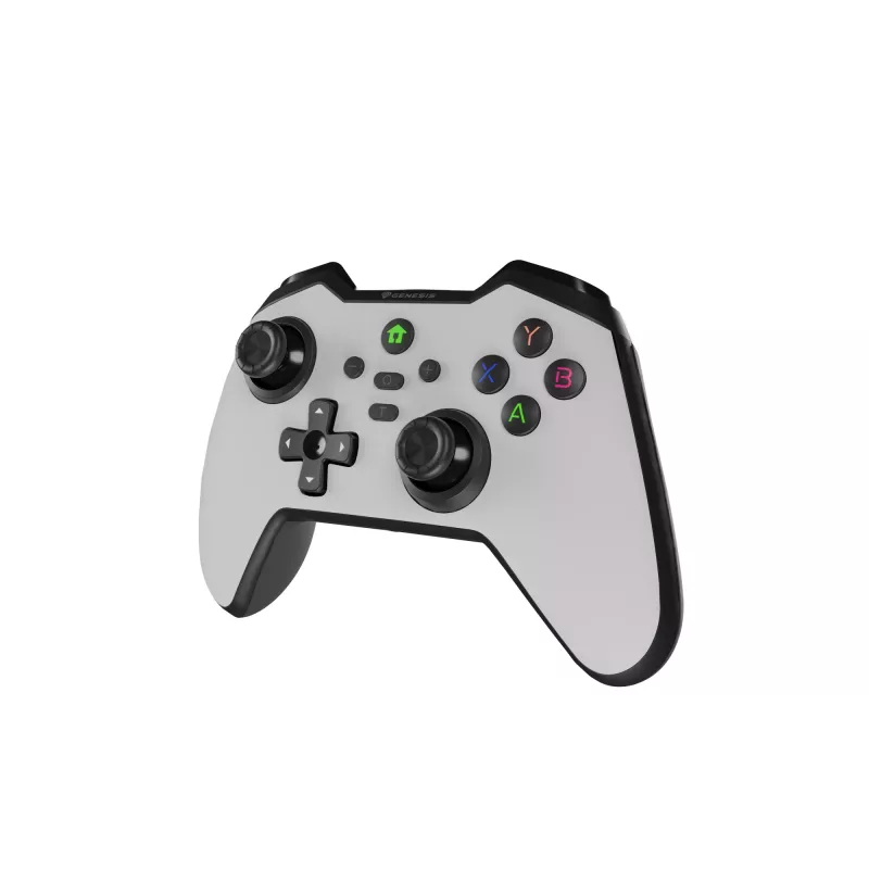 GENESIS Mangan 400 biały Bluetooth Gamepad Analogowy / Cyfrowy Android, MAC, Nintendo Switch, PC, iOS