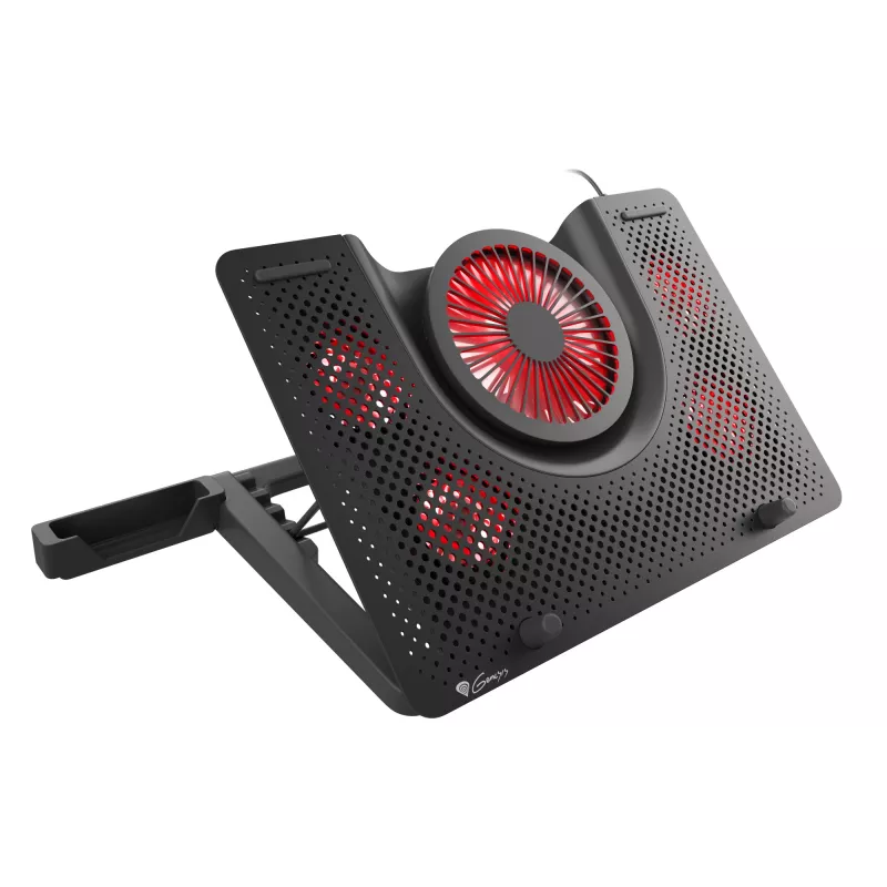 GENESIS Oxid 550 podkładka chłodząca do laptopa 43,9 cm (17,3 cala) 2800 RPM Czarny