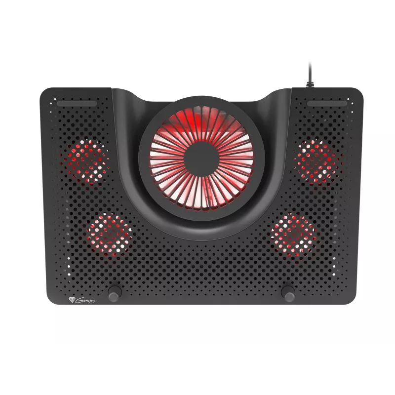 GENESIS Oxid 550 podkładka chłodząca do laptopa 43,9 cm (17,3 cala) 2800 RPM Czarny