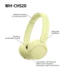 Sony WHCH520Y.CE7, Bezprzewodowe, Połączenia/Muzyka, 20–20000 Hz, 147 g, Zestaw słuchawkowy, Żółty