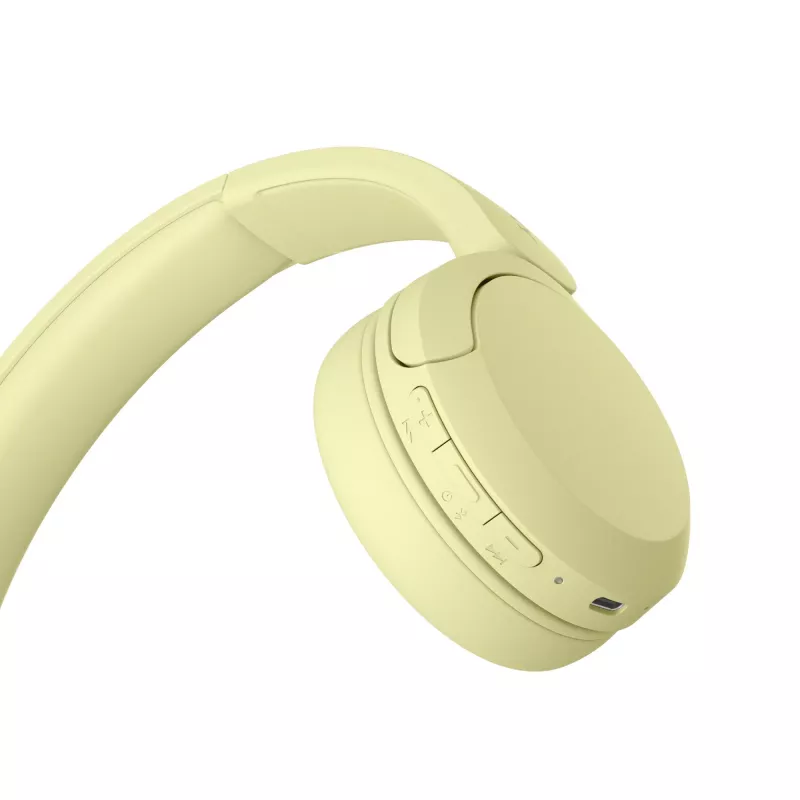 Sony WHCH520Y.CE7, Bezprzewodowe, Połączenia/Muzyka, 20–20000 Hz, 147 g, Zestaw słuchawkowy, Żółty