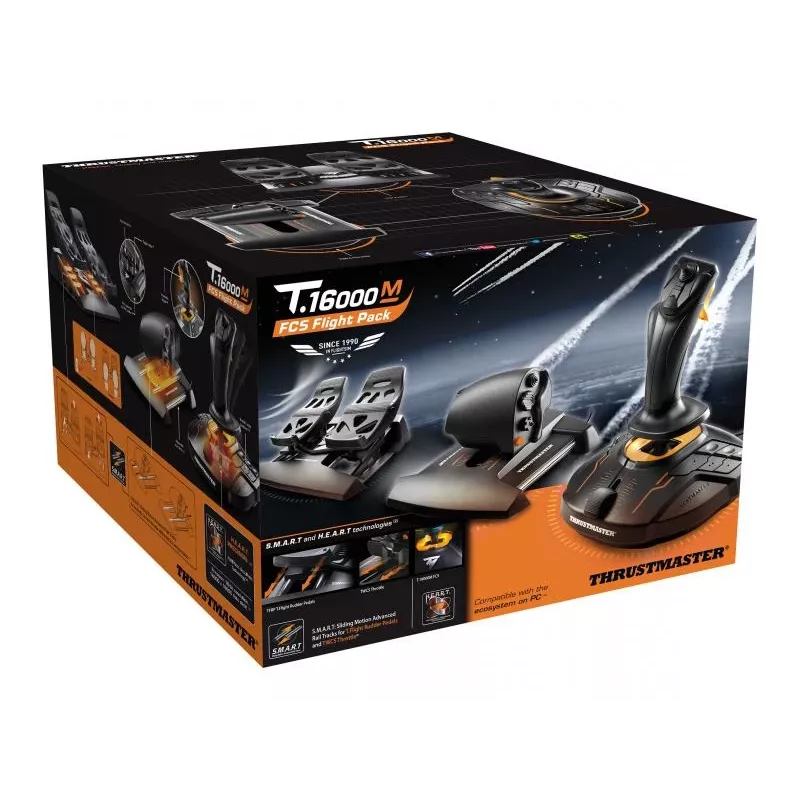 Thrustmaster T-16000M FCS Flight Pack Czarny USB Joystick Analogowy / Cyfrowy MAC, PC
