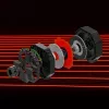 Thrustmaster T598 Czarny, Czerwony Kierownica USB + Pedały Analogowe / Cyfrowe PC, PlayStation 4, PlayStation 5