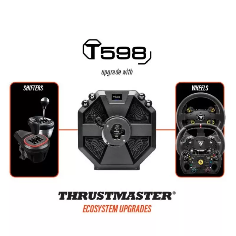 Thrustmaster T598 Czarny, Czerwony Kierownica USB + Pedały Analogowe / Cyfrowe PC, PlayStation 4, PlayStation 5