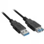 SHARKOON Kabel USB - 2xUSB3.0-a USB 3.2 Gen 1 (3.1 Gen 1) USB A - 1m