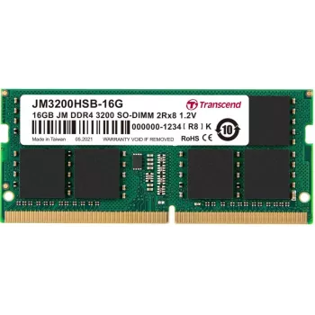 TRANSCEND 16GB Jetram DDR4 3200MHz SoDIMM 260pin 1r X8 Unbuffered