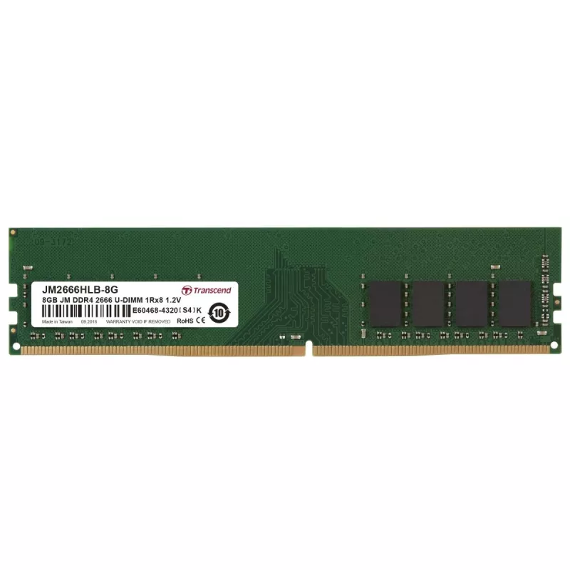 TRANSCEND 8GB JetRam DDR4 2666MHz U-DIMM 1Rx8 CL19