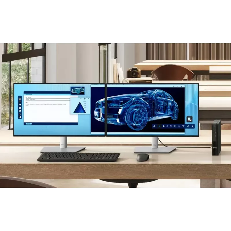 DELL Pro QBM1250 Plus Intel Core Ultra 7 265 16 GB DDR5-SDRAM 512 GB SSD Windows 11 Pro Micro PC Mini PC Czarny