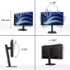 Monitor komputerowy Philips 3000 series 24B2U3301/00 60,5 cm (23,8 cala) 1920 x 1080 pikseli Full HD LCD Czarny