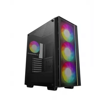 Obudowa PC DeepCool MATREXX 55 MESH V4 C Midi Tower Czarna — ATX, Szkło hartowane, Mesh na przodzie, USB-C