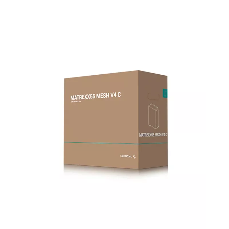 Obudowa PC DeepCool MATREXX 55 MESH V4 C Midi Tower Czarna — ATX, Szkło hartowane, Mesh na przodzie, USB-C