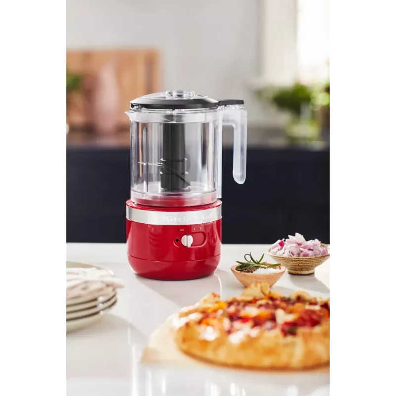 Elektryczny siekacz do żywności KitchenAid 5KFCB519EER 1.19L 24W Przezroczysty Czerwony