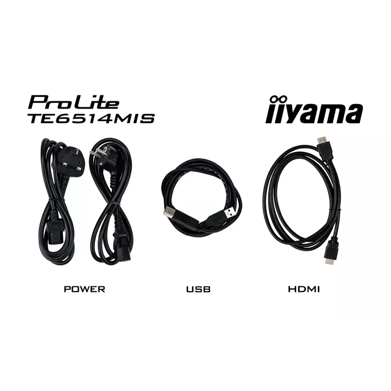 iiyama PROLITE TE6514MIS-B2AG Kiosk design 165.1 cm (65 cali) LCD Wi-Fi 435 cd/m² 4K Ultra HD Czarny Ekran dotykowy Wbudowany procesor Android 24/7