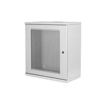 DIGITUS szafa wisząca 12U, SOHO, niezmontowana 595x540x400 mm, przednie drzwi perforowane, szara