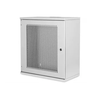 DIGITUS szafa wisząca 12U, SOHO, niezmontowana 595x540x400 mm, przednie drzwi perforowane, szara