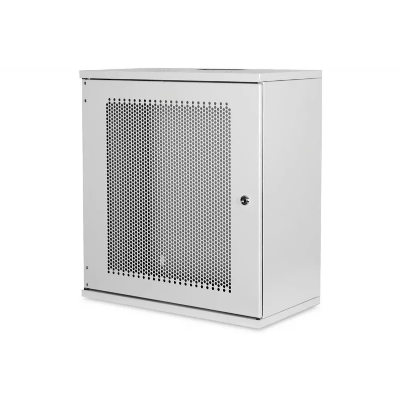 DIGITUS szafa wisząca 12U, SOHO, niezmontowana 595x540x400 mm, przednie drzwi perforowane, szara