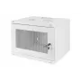 DIGITUS 7U szafka wisząca SOHO niezmontowana 370x540x400 mm perforowane drzwi przednie szary