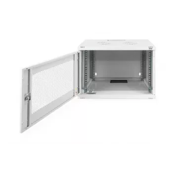 DIGITUS 7U szafka wisząca SOHO niezmontowana 370x540x400 mm perforowane drzwi przednie szary