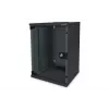 DIGITUS 10in sieciowy bundle incl. 9U cabinet Czarny shelf PDU 8-port switch CAT6 patch panel