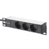 DIGITUS 10in sieciowy bundle incl. 9U cabinet Czarny shelf PDU 8-port switch CAT6 patch panel