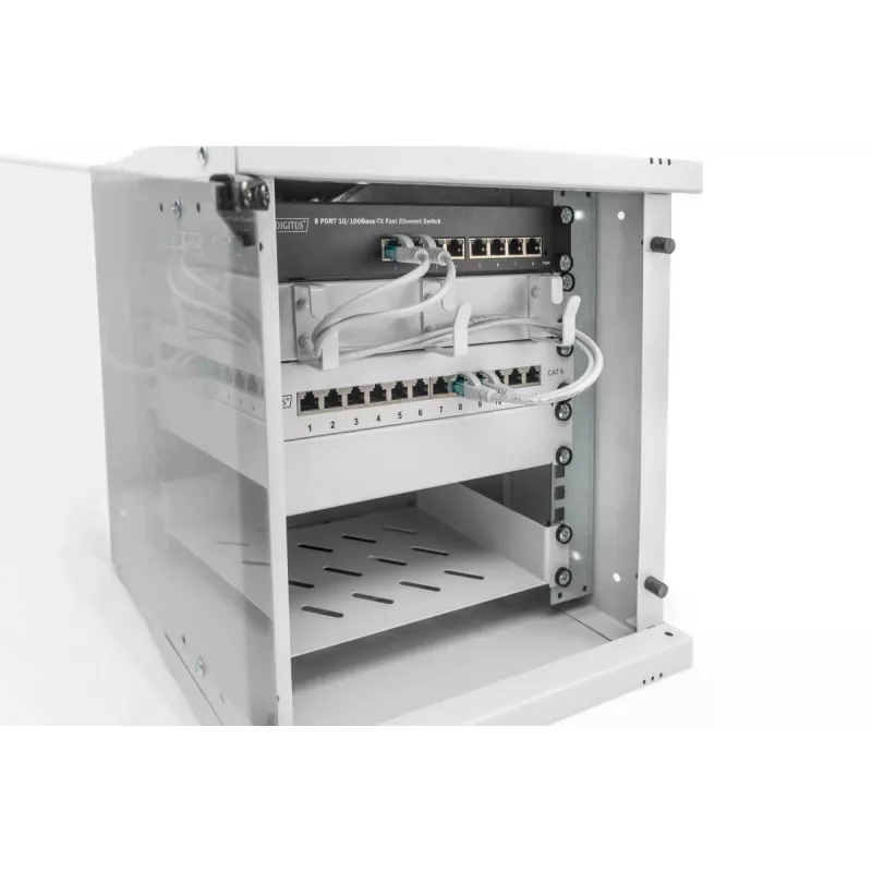 DIGITUS 10IN 6U szafka wisząca – SOHO PRO 325 x 315 x 300 mm szary