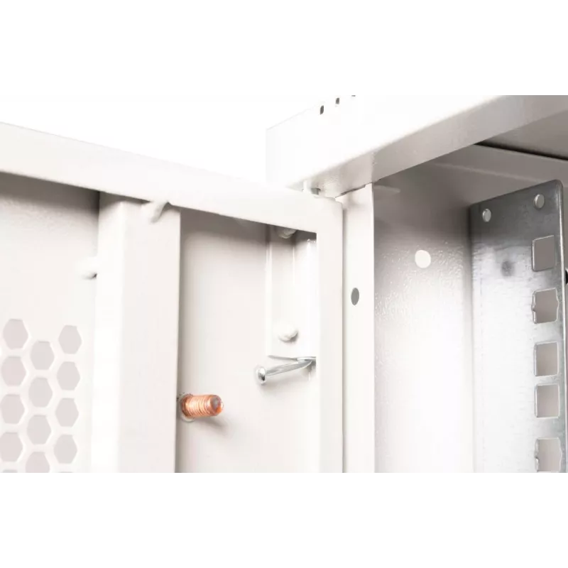 DIGITUS 19-calowa 9U szafka ścienna SOHO Pro drzwi perforowane 460 x 540 x 400 mm niezmontowana szara