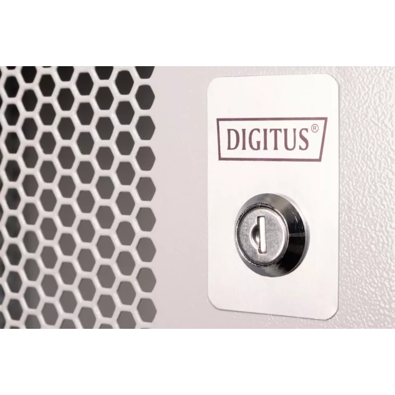 DIGITUS 19-calowa 12U szafka wisząca SOHO Pro drzwi perforowane 595 x 540 x 400mm niezmontowana gr