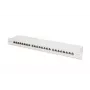 Panel krosowy DIGITUS, CAT6A ekranowany, 1U, 24-portowy, 8P8C, czarny RAL 9005, 483