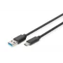DIGITUS DIGITUS kabel połączeniowy USB Typ-C, Typ C na A M/M, 1m Super Speed czarny