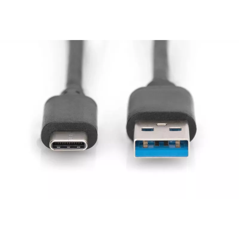 DIGITUS DIGITUS kabel połączeniowy USB Typ-C, Typ C na A M/M, 1m Super Speed czarny