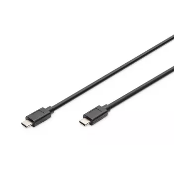 DIGITUS USB Type-C kabel połączeniowy, type C to C M/M, 1m Gen2 Czarny (AK-300139-010-S)