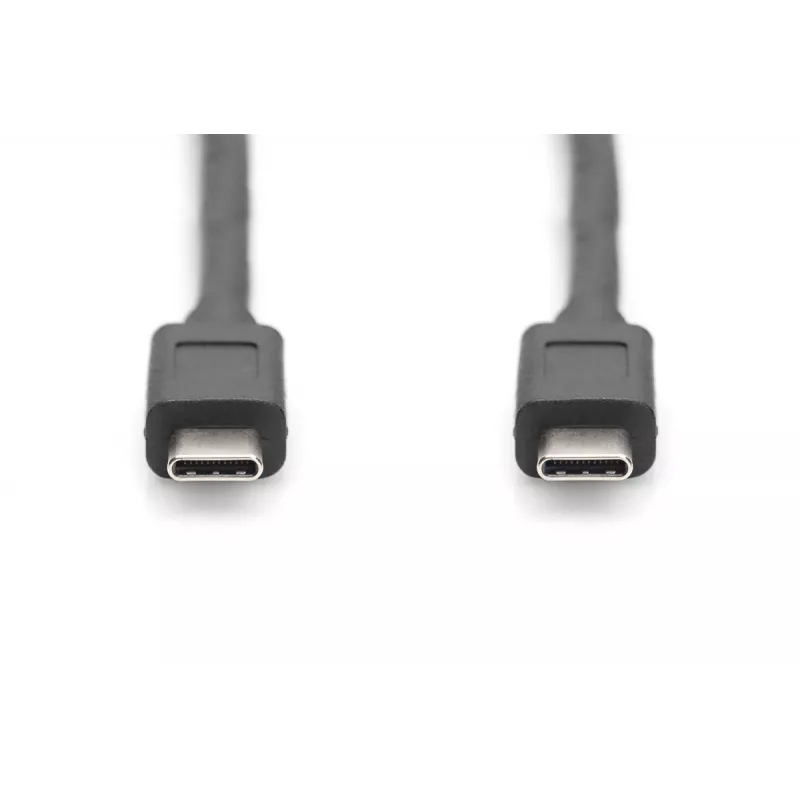 DIGITUS USB Type-C kabel połączeniowy, type C to C M/M, 1m Gen2 Czarny (AK-300139-010-S)